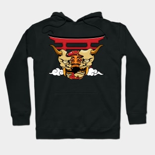 Oni mask daruma Hoodie